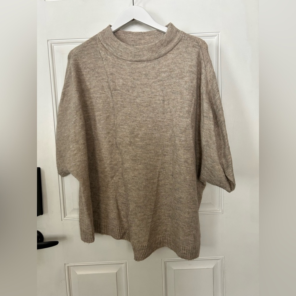 XCVI Women's Cowl Neck Sweater in Beige